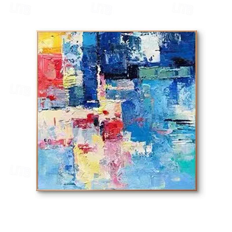 grote wandkunst origineel met de hand geschilderd eigentijds abstract schilderij horizontaal verticaal enorm formaat kunst helder kleurrijk canvas kunst voor thuis kamerdecoratie 2025 - $108.99 –P6