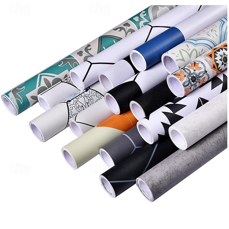 Anti Slip Flooring For Kitchen And Bathroom Thickened Balcony Flooring Wallpaper Self-Adhesive Waterproof PorcelainBrick Sticker 3 Meters 2025 - $23.99 –P3