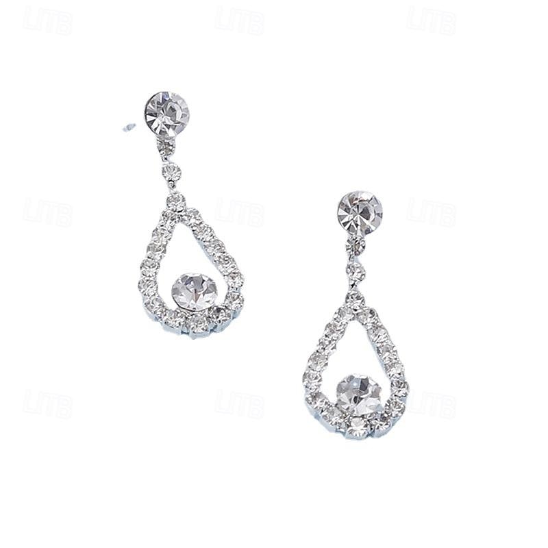 un parure de bijoux de mariée 1 Alliage Boucles d'oreilles Collier Femmes Luxe Mignon Joie Géométrique Parure de Bijoux Pour Soirée de 2025 ? $32.99 –P3