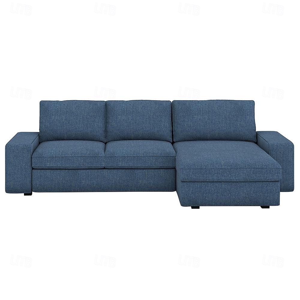 3 Seater 4 Seater Sofa Cover L Shaped with Armrests Solid Color Quilted Polyester Slipcovers KIVcover LITB PRIME cover 2025 - $495.79 –P18