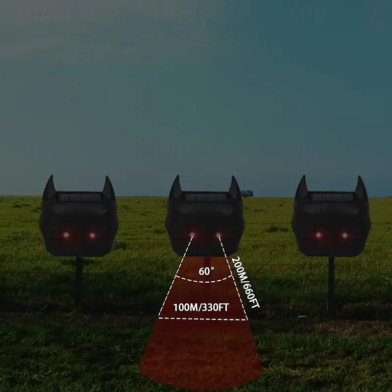 Solar Powered Animal Repeller Solar Ultrasonic Animal RepellentDeterrent Cat/Bird Repeller Frighten Animals Sonar Repellent 2025 - $17.99 –P5