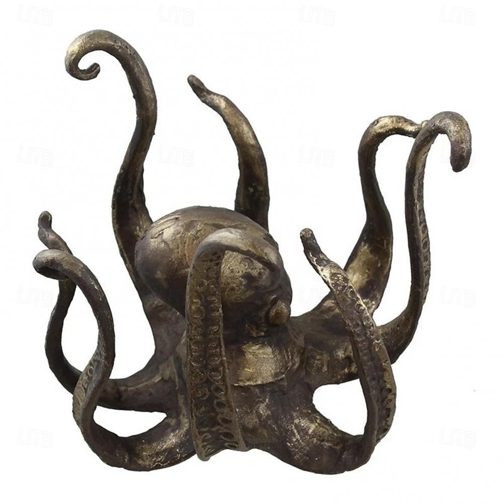 Unique Octopus Coffee Cup Holder - Vintage Style Resin Octopus Tabletop Sculpture, Durable and Eye-catching Decor for Kitchen and Dining Room 2025 - $50.99 –P8