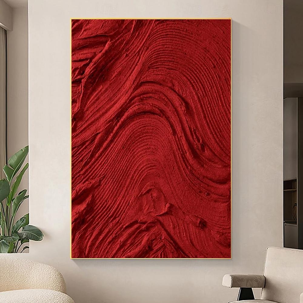 Ölgemälde handgefertigt handgemalt Wand dicke Kunst abstrakt mit Messer Leinwand Malerei Wohndekoration Dekor gespannt Rahmen fertig zum Aufhängen 2025 - $139.99 –P3