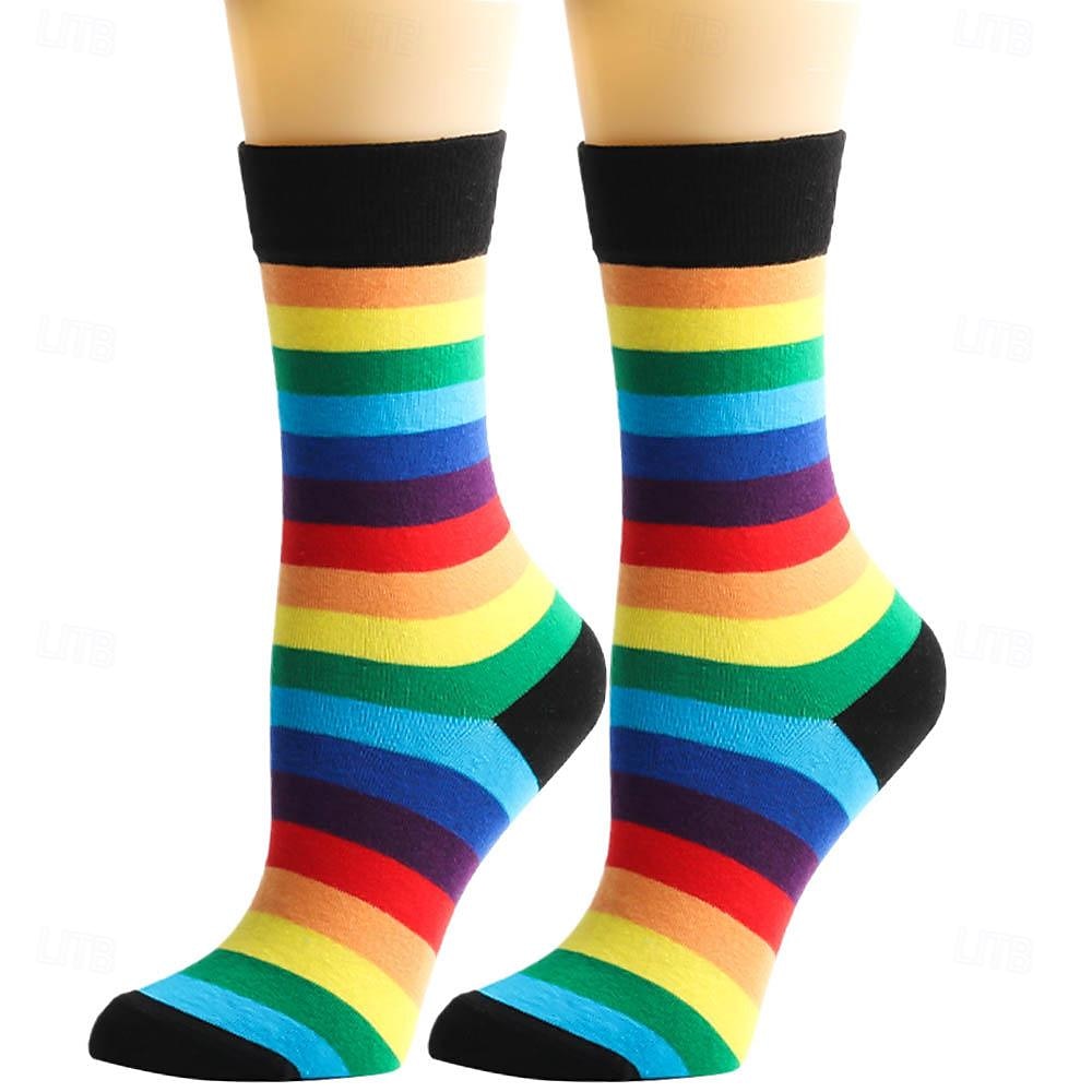 LMBT LMBTQ Szivárvány Zoknik & Harisnyák Felnőttek Női meleg leszbikus Pride Parade Büszkeség hónapja Álarcos mulatság Könnyű farsangi jelmez 2025 - $12.99 –P6