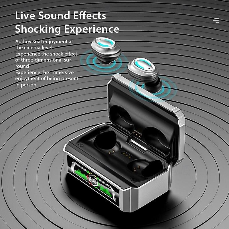 9D Stereo Bluetooth Headset with Atmosphere Light TWS Wireless Bluetooth5.3 Earbuds Waterproof Sport Headphones Touch Control Noise Cancelling in Ear Earphones with Charging Case 2025 - $19.99 –P6