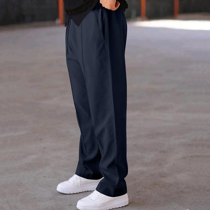 Per uomo Pantaloni della tuta Pantaloni A cordoncino Vita elastica Gamba dritta Liscio Comfort Sportivo Giornaliero Di tendenza Informale Verde militare Nero Media elasticità del 2026 a $21.99 –P5
