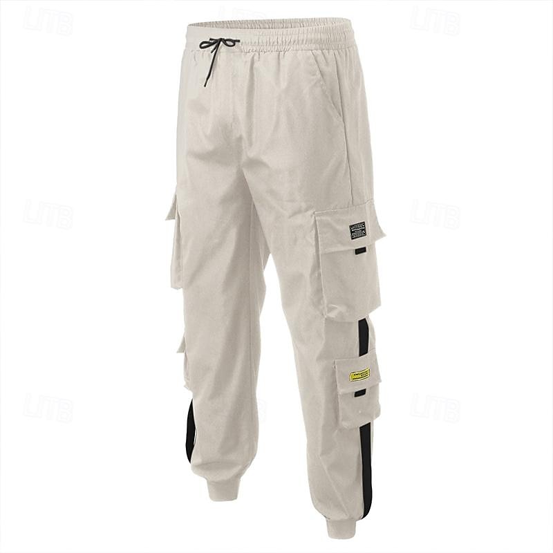 Ανδρικά Παντελόνια με τσέπες Παντελόνι Cargo Τζόγκερ Παντελόνια Παντελόνι Harem Κορδόνι Ελαστική μέση Ριγλάκι κνήμης Σκέτο Πλήρες μήκος Causal Καθημερινά Κομψό στυλ street Χιπ χοπ Μαύρο Πράσινο Χακί 2026 - $14.99 –P4