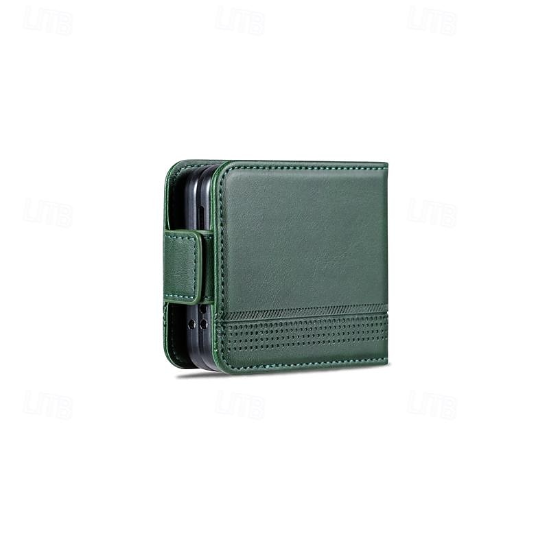 telefon Maska Pentru Samsung Galaxy Z Flip 7 Z Flip 6 Z Flip 5 Z Flip 4 Z Flip 3 Coperta Protectie pentru intreg corpul Loc pentru card Anti Șoc Retro PC PU piele 2026 - $16.99 –P3