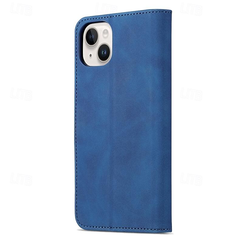 Phone Case For iPhone 16 15 14 Pro Max Plus 13 12 11 Pro Max Mini Wallet Case Full Body Protective Kickstand Card Slot Retro TPU PU Leather 2025 - $10.99 –P3