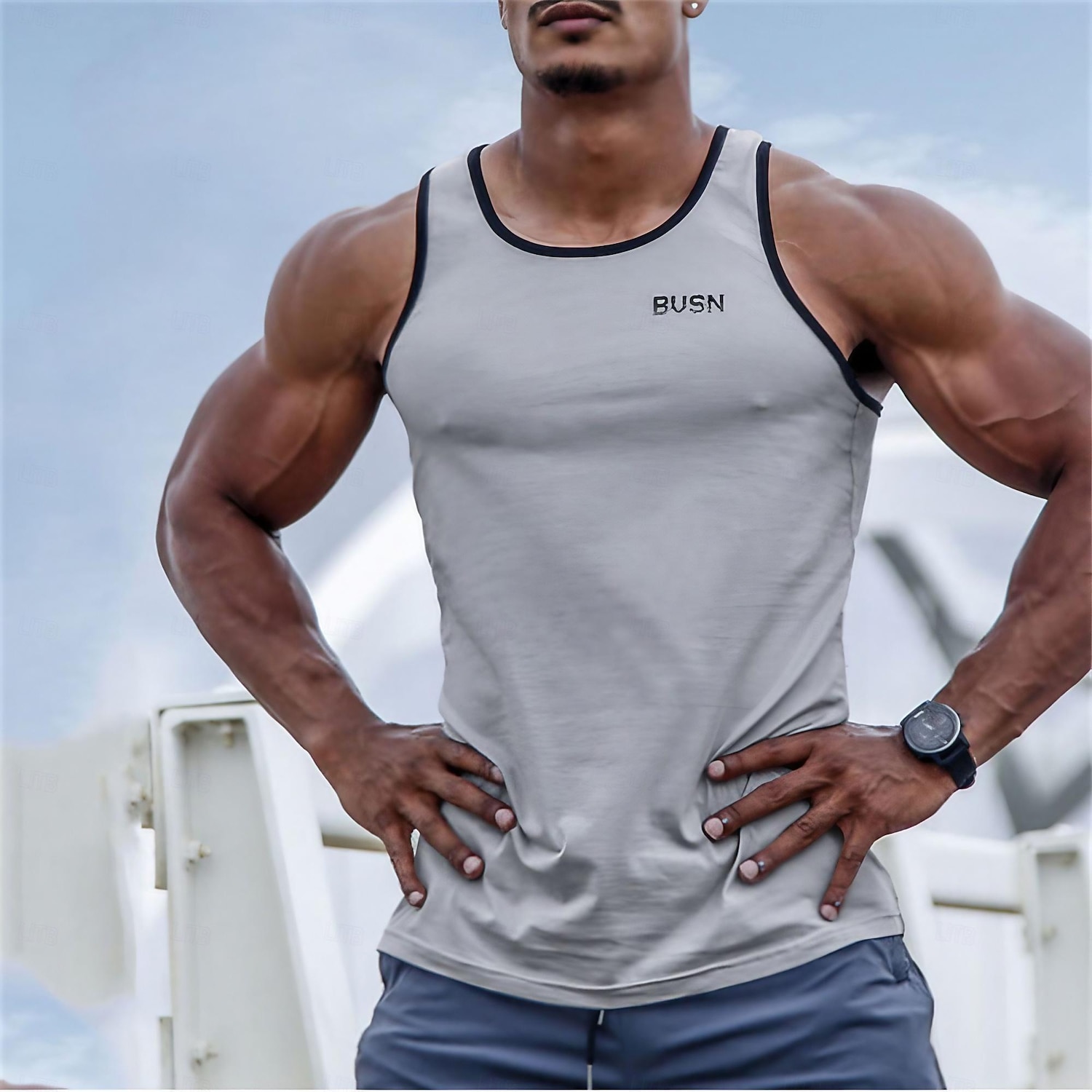 Men's Tank Top Vest Top Undershirt Sleeveless Shirt Sleeveless Crew Neck Summer Solid Color Sports Fashion Comfortable Print Street Casual Daily Black White Green Top Tee for Men 2026 - $17.99 –P2