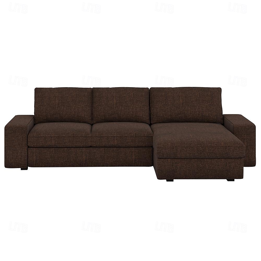 3 Seater 4 Seater Sofa Cover L Shaped with Armrests Solid Color Quilted Polyester Slipcovers KIVcover LITB PRIME cover 2025 - $495.79 –P16