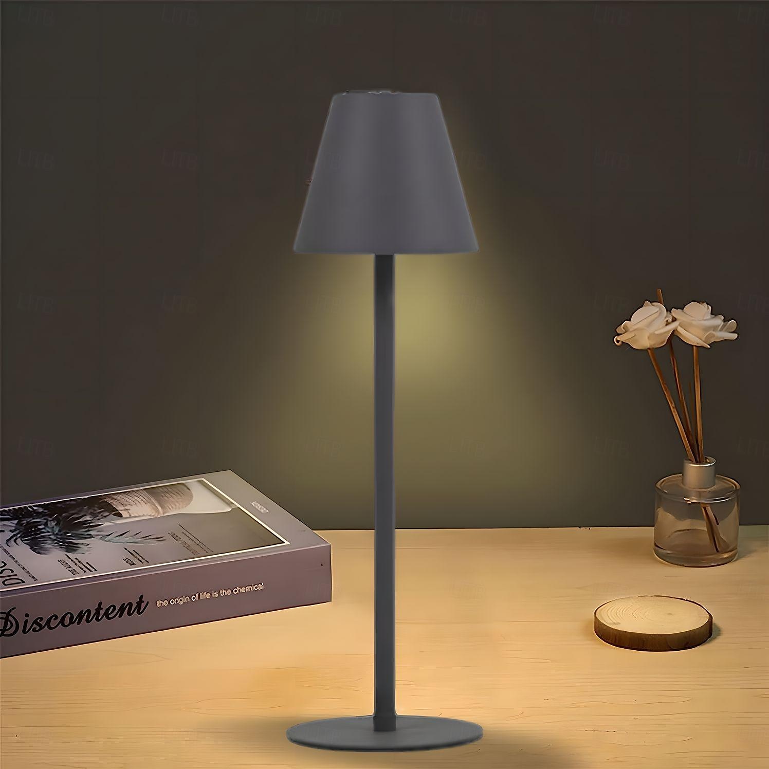 moderni led johdoton pöytävalaisin retro kahvila tunnelma lamppu pöytälamppu kosketusnäyttö himmentävä usb latauspalkki pöytälamppu 2025 - $42.99 –P7