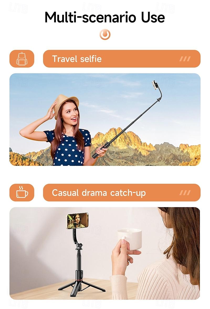 Selfie Stick Bluetooth Extendable Max Length 104.5 cm For Universal Android / iOS Universal 2025 - $28.99 –P13