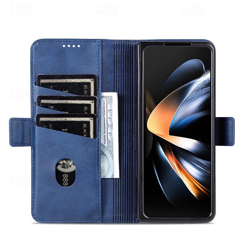 Handy Hülle Handyhüllen Für Samsung Galaxy Z Fold 7 Z Fold 6 Z Fold 5 Z Fold 4 Z Fold 3 Brieftaschenhülle Vollschutz Ständer Kartenfach Retro PC PU-Leder 2025 - $18.99 –P8