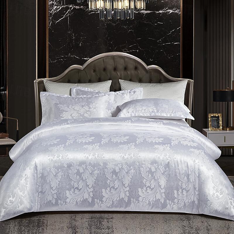 3 stk kjølende dynetrekk elegant damast stoff jacquard dynetrekk sett 3-delt dynetrekk sateng sengetøy sett fullt dynetrekk putevar(1 dynetrekk 2 putevar) 2025 - $68.99 –P17