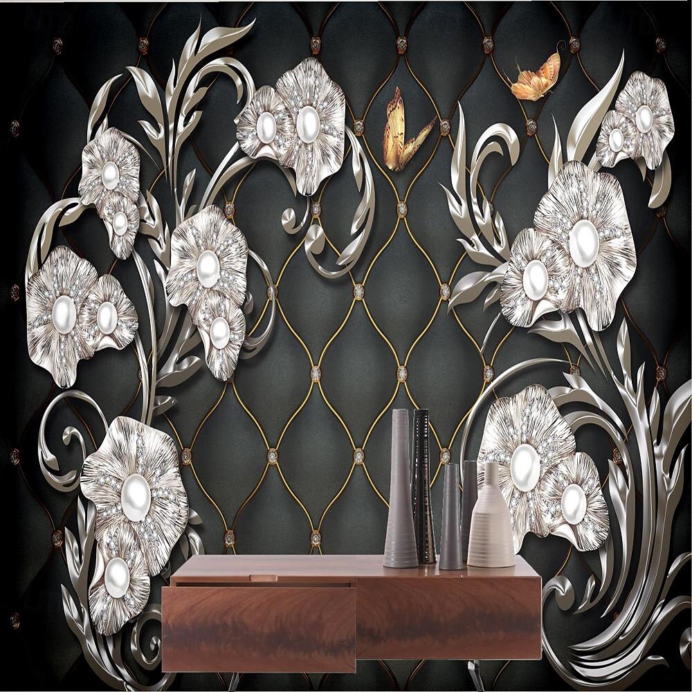 крутые обои 3d розовые цветы обои настенная роспись настенное покрытие наклейка очистите и приклейте съемный материал ПВХ/винил самоклеящийся/клей необходимый декор стен для гостиной, кухни, ванной 2026 - $17.99 –P9