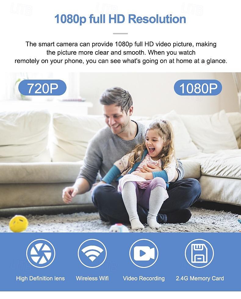 HD 3 megapixel home surveillance camera Smart Baby monitoring two-way voice wireless WIFI camera 2025 - $39.99 –P9