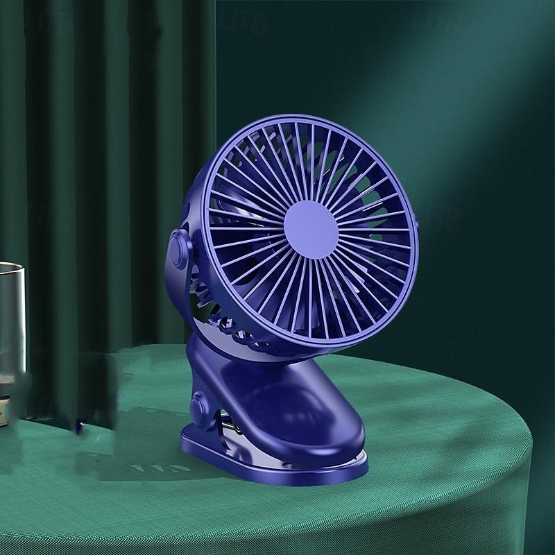 Kétmotoros Hordozható Légkondicionáló Ventilátor – 5 Sebességes USB Hűtő Levegő Fújó Nagy Akkumulátorral Kempingezéshez és Utazáshoz 2025 - $25.99 –P2