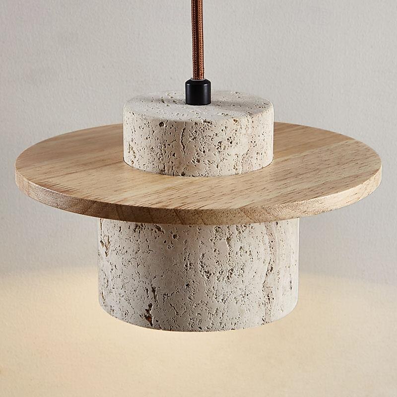 Natural Stone Shade Pendant Light Japanese Wabi Sabi Hanging Lamp with E27 Base Bedside Restaurant Kitchen Aisle Bar Club Suspension Lamp 2025 - $153.99 –P10