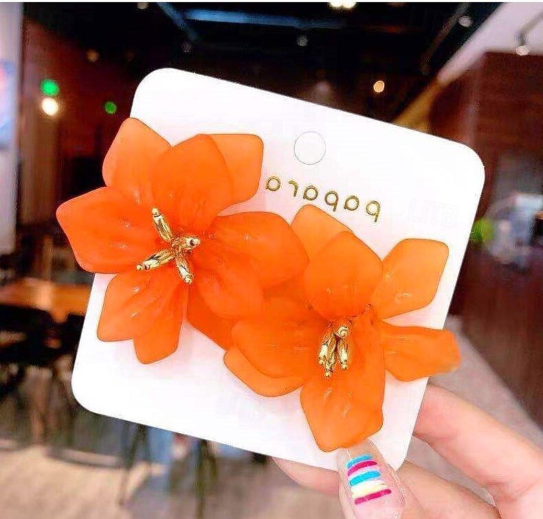 1 pari Niittikorvakorut For Naisten Syntymäpäivä Juhlat / Ilta Lahja Metalliseos mieltymys Muoti Terälehti 2026 - $8.49 –P1