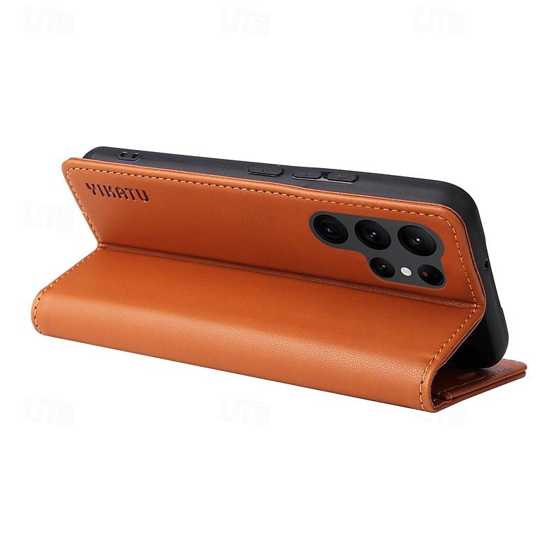 Phone Case For Samsung Galaxy S24 S23 S22 S21 S20 Ultra Plus FE A54 A34 A14 Note 20 10 S25 Ultra Wallet Case Magnetic Full Body Protective Kickstand Retro TPU PU Leather 2025 - $17.99 –P16