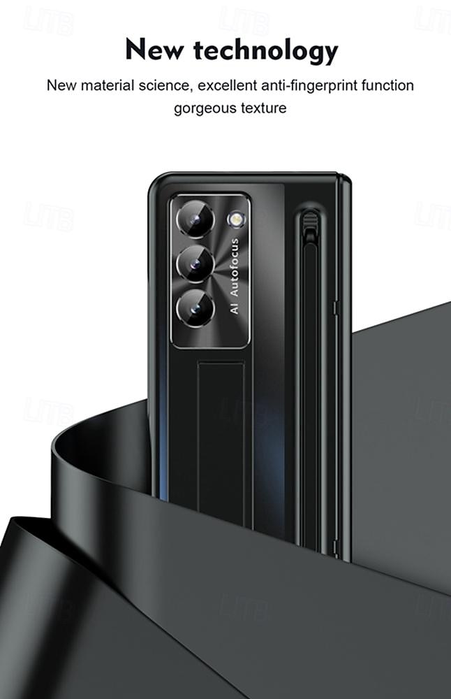 Phone Case For Samsung Galaxy Z Fold 7 Z Fold 6 Z Fold 5 Z Fold 4 Back Cover with Stand Holder with Screen Protector Full Body Protective Armor PC 2025 - $35.99 –P1