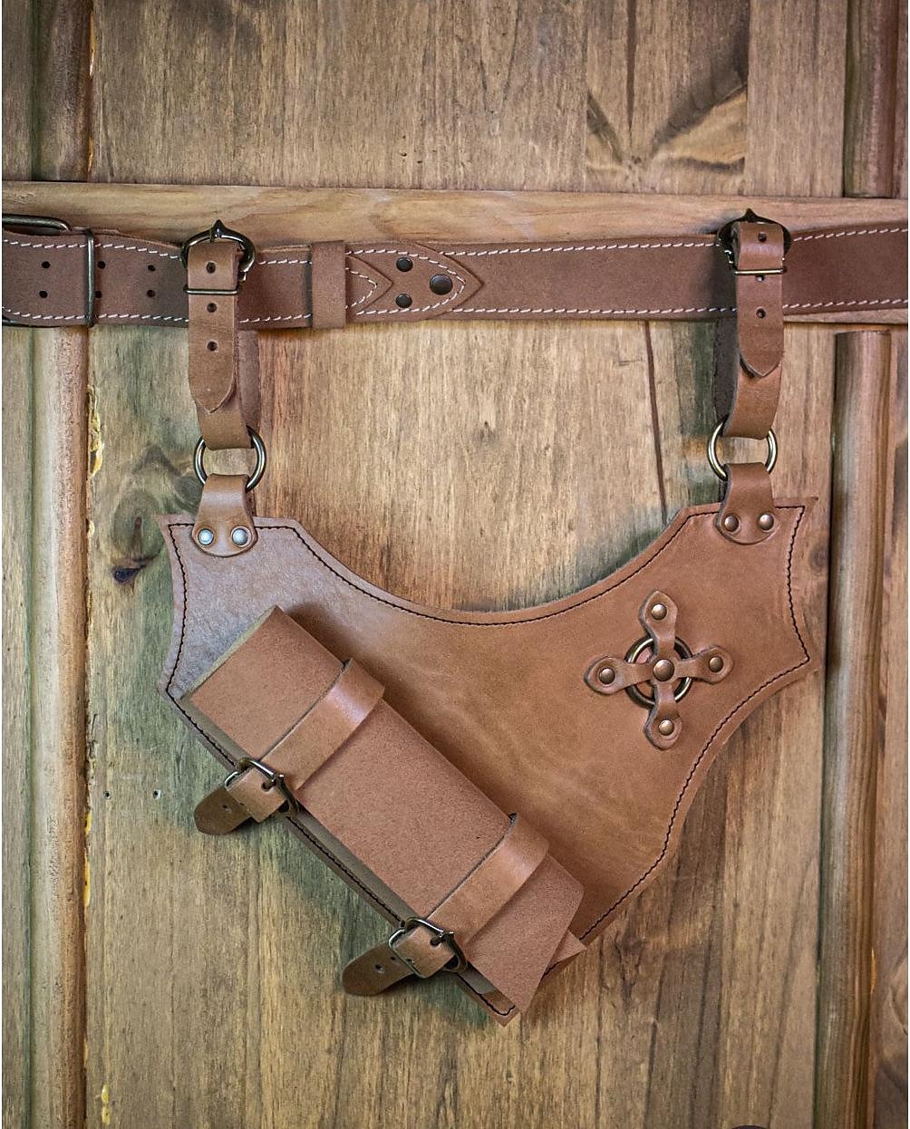 Medieval Renascentist Steampunk Costum Cosplay Teacă Suport pentru sabie Războinic Viching Cavaler celtic Bărbați Pentru femei Celtic Pirat Fantezie Halloween Mascaradă Performanță Scenă LARP Adulți 2025 - $20.99 –P2