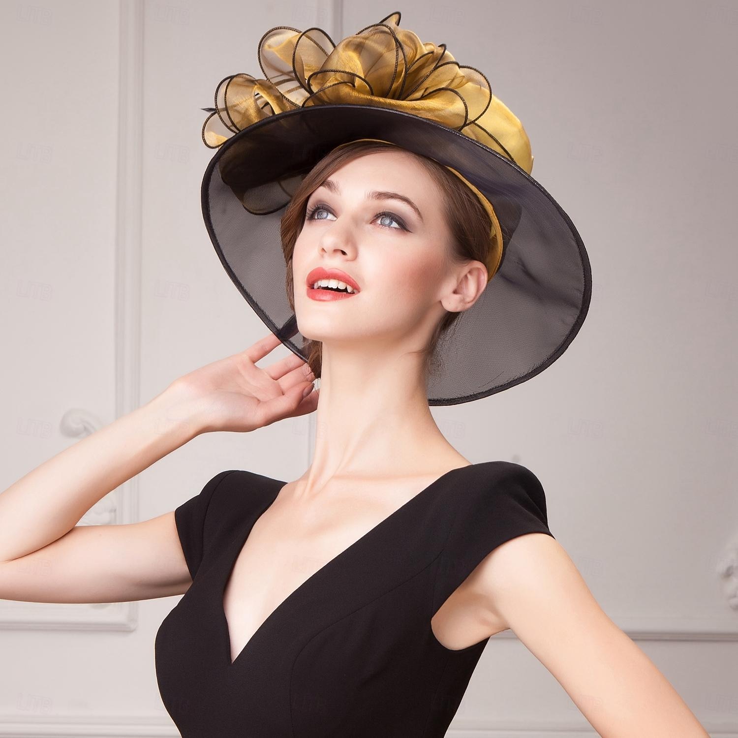 Retro vintage klobouk Derby 50. let klobouk do kostela klobouk Kentucky Derby dáma urozená žena dámský klobouk na Valentýna klobouk Derby Ascot festival dostihů pro dospělé klobouk na jaro a léto 2026 - $75.99 –P6