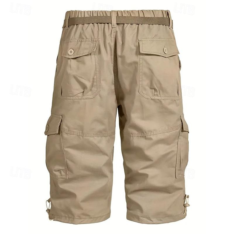 Hombre Pantalones cortos tácticos Pantalón Corto Cargo Pantalón corto Shorts para senderismo Botones Multi bolsillo Plano Listo para vestir Corto Diario Exterior Ropa de calle Moda Clásico Azul 2026 - $21.99 –P11