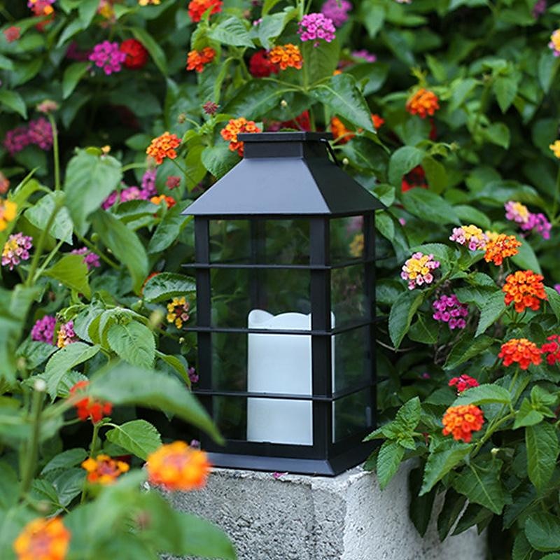 szüreti napelemes lámpa - villódzó led függő járdafény, napelemes fém kültéri lámpa kertbe, teraszra, udvari dekorációra 2026 - $32.99 –P5