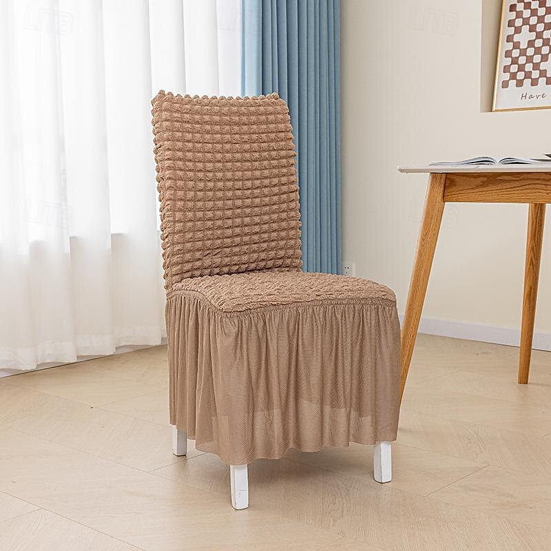 1 kpl uusi tuolinpäällinen kuplamuovilla hameen helma all inclusive olohuone ruokapöydän tuolinpäällinen universaali paksunnettu instagram-tyyli 2025 - $20.99 –P6