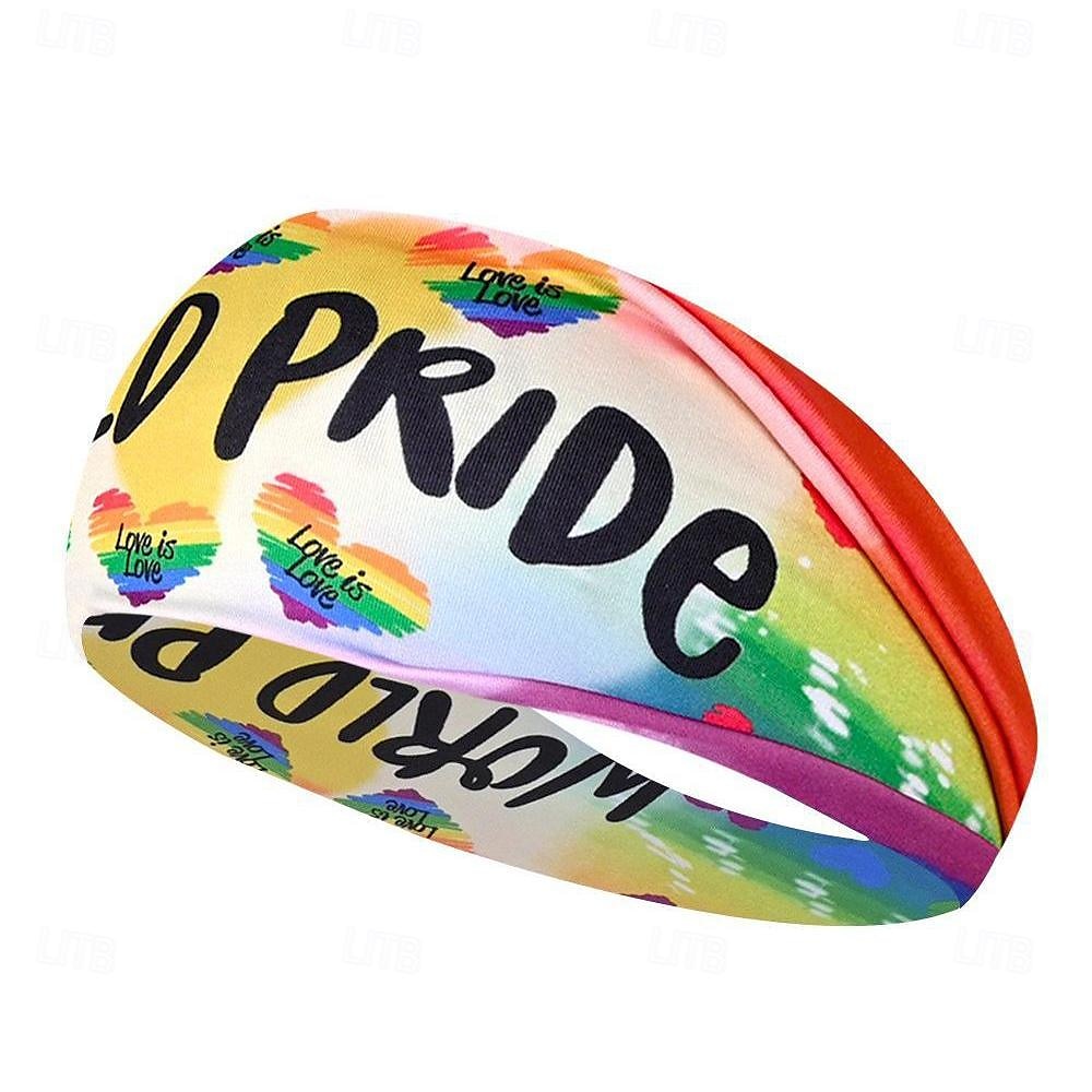 LGBT LGBTQ Arcobaleno Fascia assorbente del sudore Per adulto Per uomo Per donna Gay Lesbica Parata dell'orgoglio Mese dell'orgoglio Mascherata Costume di Carnevale facile del 2025 a $12.49 –P6