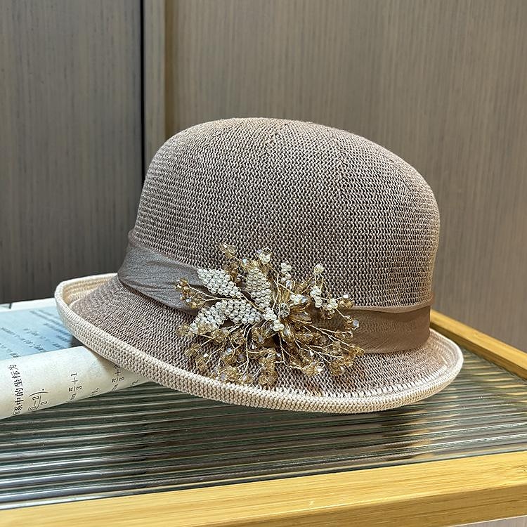 fascinators berretto Copricapo Acrilico / cotone Paglia Cappello a bombetta / cloche Cappelli da pescatore Cappello di paglia Informale Per eventi Elegante Vintage Con Con diamantini Fiocchi Copricapo del 2025 a $44.99 –P3