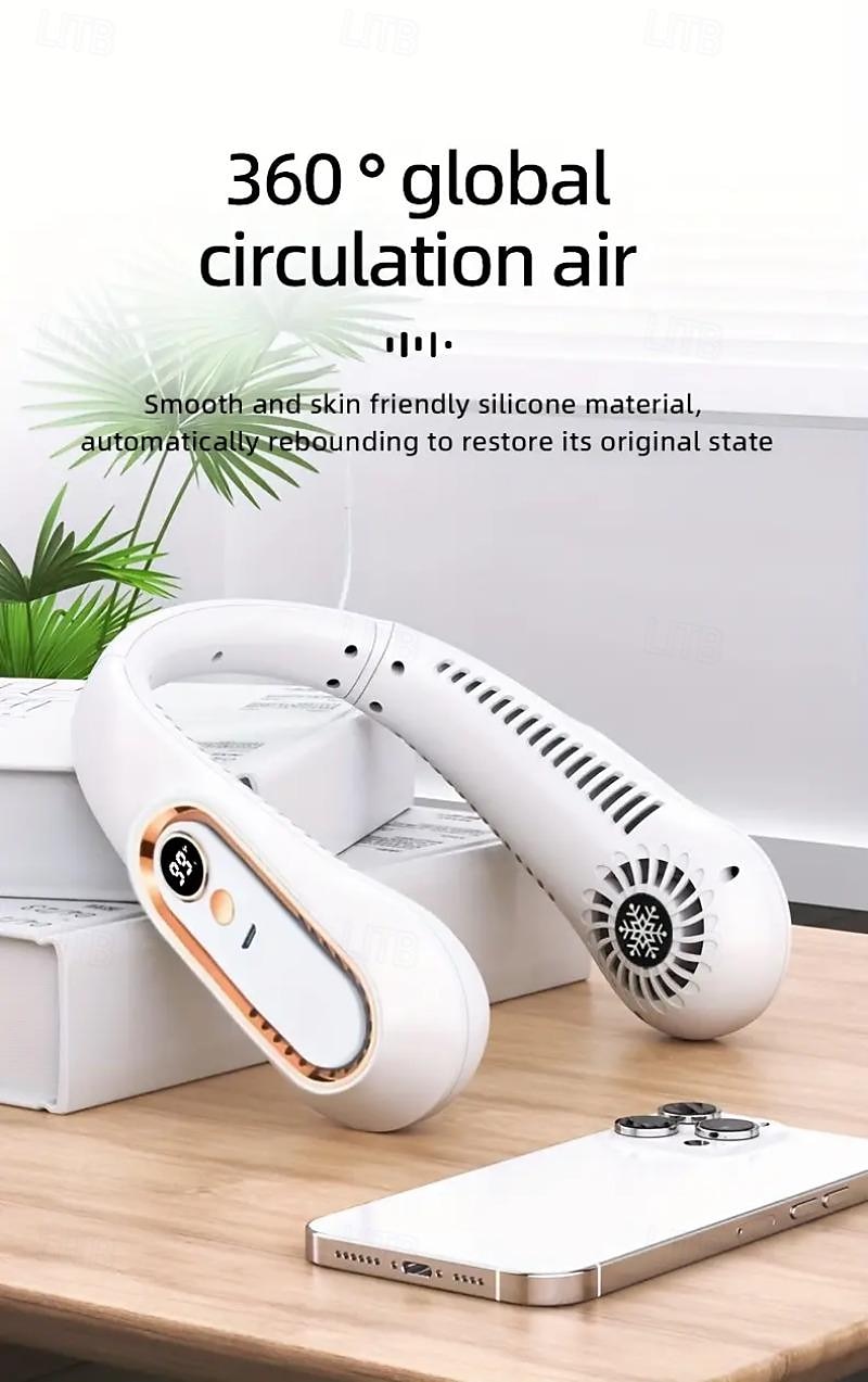 2025年 デジタルディスプレイネックファン – 屋外用着用型5速USB充電式エアクーラー  コレクション – $17.49 –P10