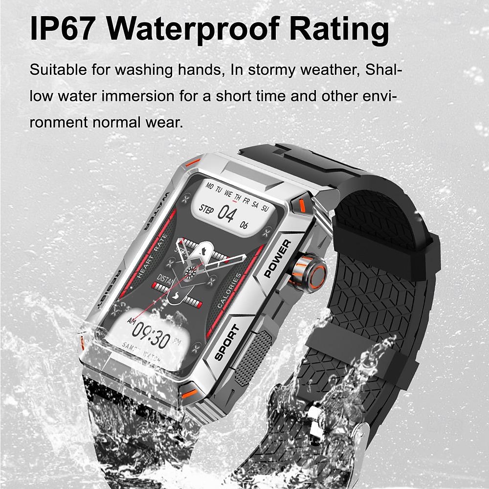 696 MT88 Εξυπνο ρολόι 1.57 inch Έξυπνο ρολόι Bluetooth ΗΚΓ + PPG Βηματόμετρο Υπενθύμιση Κλήσης Συμβατό με Android iOS Γυναικεία Άντρες Κλήσεις Hands-Free Υπενθύμιση Μηνύματος IP 67 Θήκη ρολογιού 32 mm 2025 - $51.99 –P7