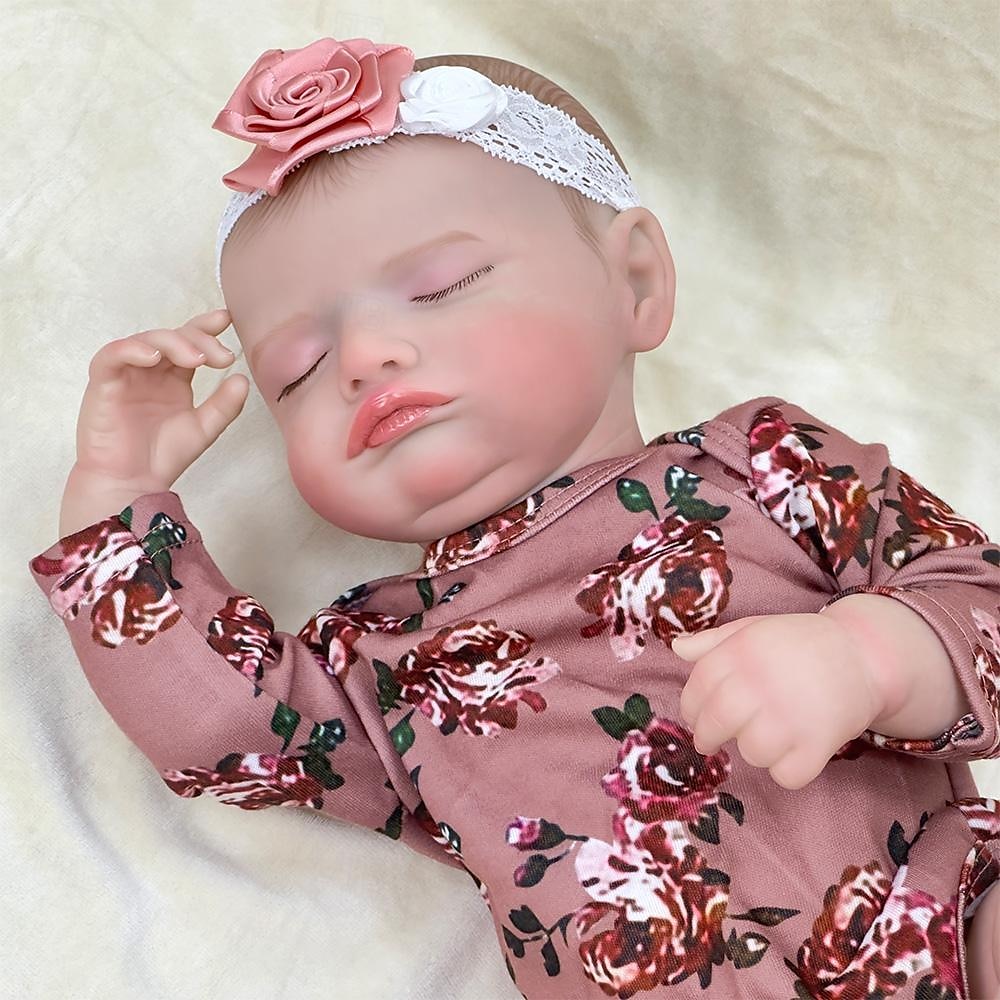 18 pouce Poupée Reborn Jouet pour Bébé & Nourrisson Poupée Reborn Toddler Poupée Poupée bébé Reborn Bébé Nouveau née réaliste Cadeau Vinyle W-001 cadeaux noël enfant avec vêtements et accessoires de 2025 ? $139.99 –P1
