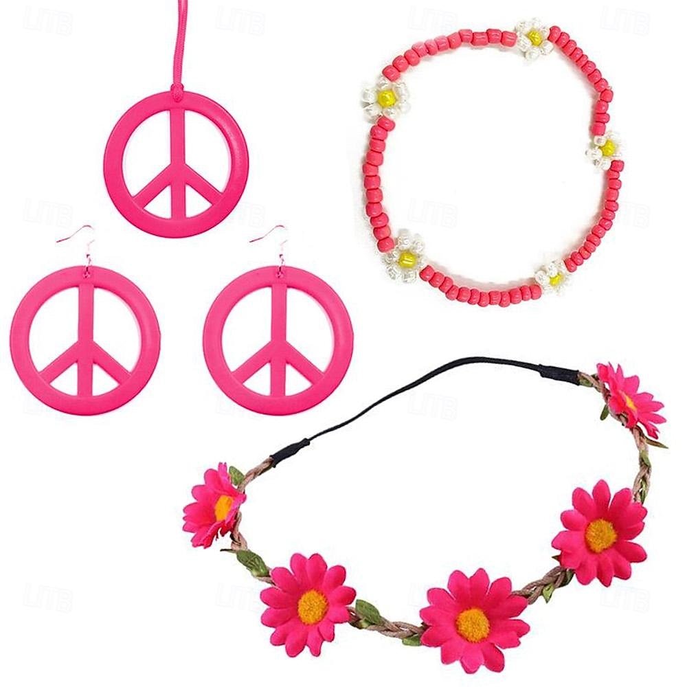 Rétro Vintage Années 1970 Disco Costume de cosplay Collier Bandeau Femmes Fille Jour des Rois Halloween Carnaval Mascarade Fête / Soirée Fête Défilé de la Fierté Adolescent Adulte Plus d'accessoires de 2025 ? $14.99 –P9