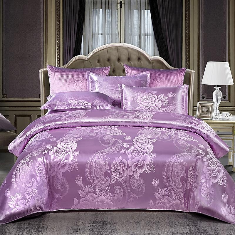 3 stk kjølende dynetrekk elegant damast stoff jacquard dynetrekk sett 3-delt dynetrekk sateng sengetøy sett fullt dynetrekk putevar(1 dynetrekk 2 putevar) 2025 - $68.99 –P13