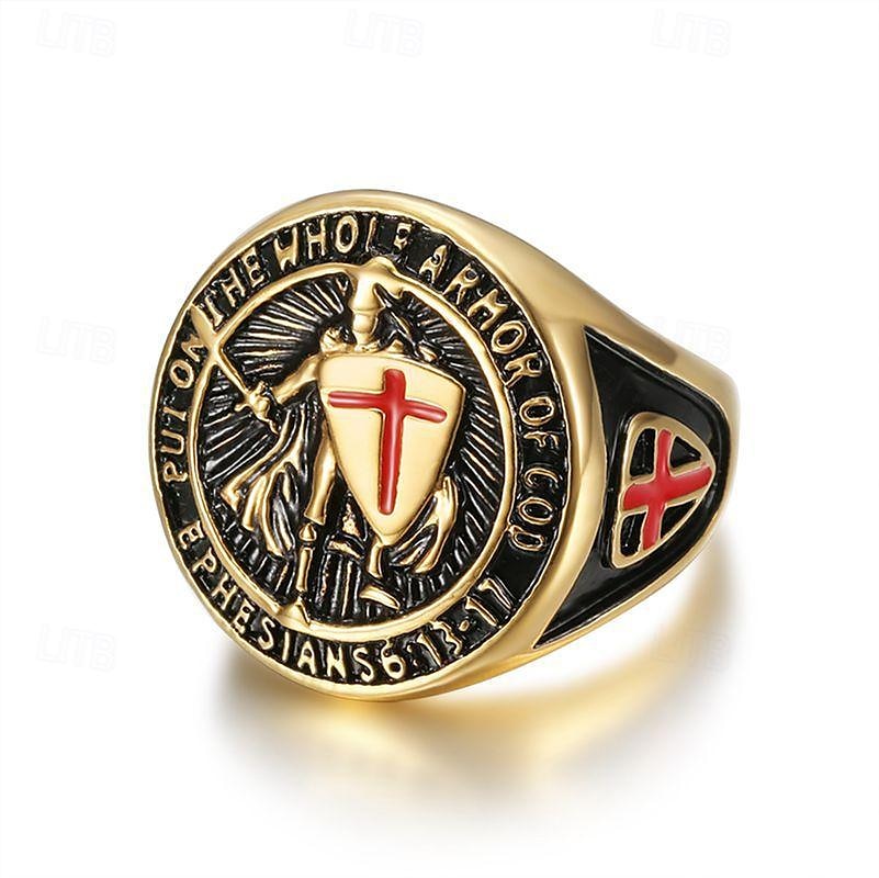 Anello Retrò vintage Medievale 316L/Acciaio al titanio Per Cavaliere Vichinghi Cosplay Halloween Carnevale Per uomo Bigiotteria Gioielleria di moda del 2025 a $12.49 –P8