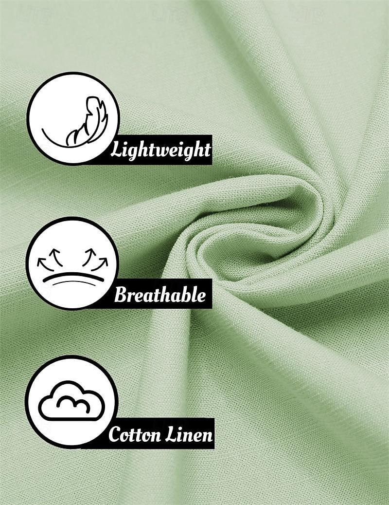 Voor heren Overhemd Zomer overhemd Normaal shirt Strand hemd Overhemd met knopen Gestreept Vakantie Hawaii blauw Oranje Groen Grijs Lange mouw Kraag Zomer Lente & Herfst Kleding 2025 - $25.99 –P2
