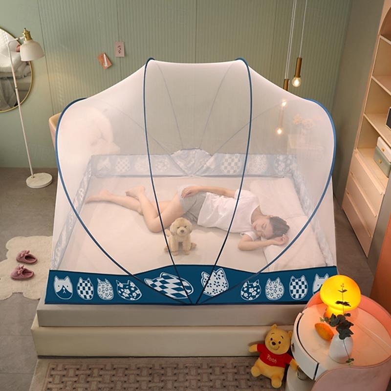 Moskitonetz fürs Bett, in einer Sekunde zu öffnen und zu schließen, faltbare Haushaltsnetze, Erhöhung der Höhe, 119,4 cm, große Fläche, Moskitonetz, Installation kostenlos 2025 - €49.09 –P14