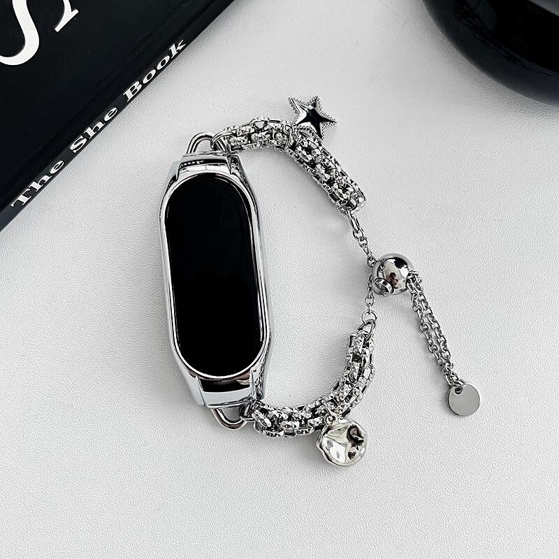 Bandă de ceas inteligent Compatibil cu Xiaomi Mi Band 8 Mi Band 7 (NFC) Band 6/5 NFC Band 4/3 NFC Ceas inteligent Curea cu Case Împletit Robust Bratara de bijuterii Înlocuire Brăţară 2025 - $27.99 –P10