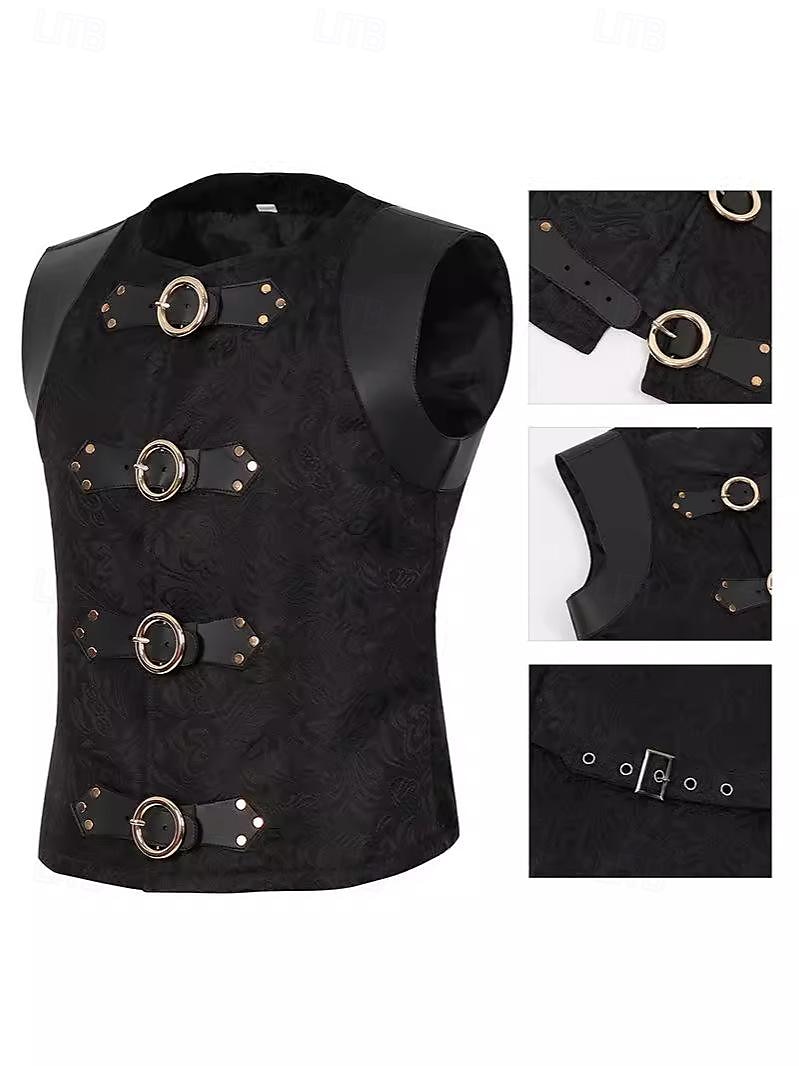 Retro Vintage Mittelalterlich Renaissance Weste Prinz Edelmann Herren Halloween Karneval Maskerade LARP Karneval von Venedig Erwachsene 2025 - $38.99 –P2