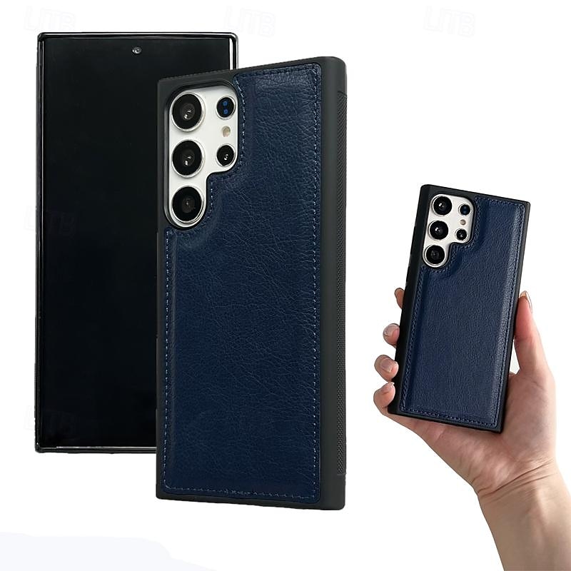 Phone Case For Samsung Galaxy S24 S23 S22 S21 Ultra Plus A55 A35 A25 A15 5G A54 A34 A14 A53 A33 A23 A13 S20 FE S25 Ultra Back Cover with Stand Holder Magnetic Card Slot Retro TPU PU Leather 2025 - $24.99 –P4