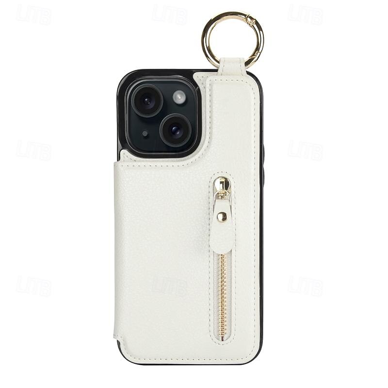 Phone Case For iPhone 16 15 14 Pro Max Plus 13 12 11 Pro Max Mini Wallet Case Zipper Kickstand Card Slot Retro TPU PU Leather 2025 - $15.99 –P11