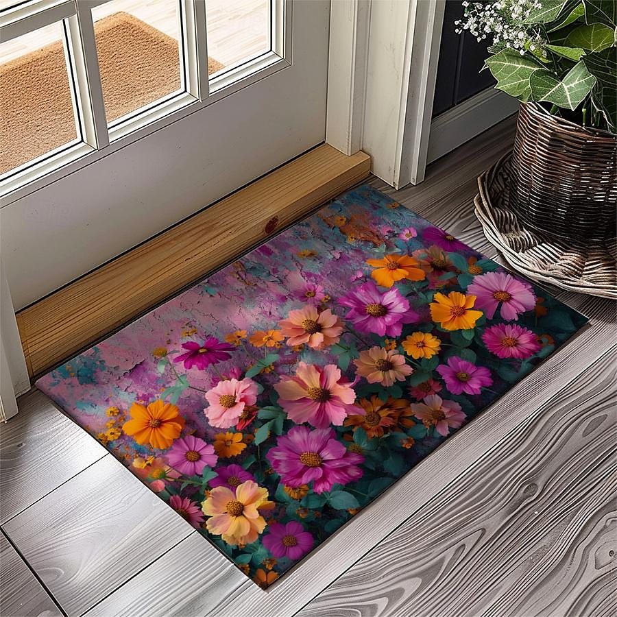 Wedding Oil Painting Flowers Doormat Non-Slip Oil Proof Rug Indoor Outdoor Mat Bedroom Decor Bathroom Mat Entrance Rug Door Mat 2025 - $16.99 –P15