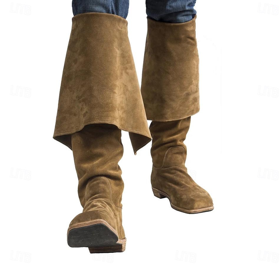 Rétro Vintage Médiéval Renaissance Chaussures Bottes jazz plates Pirate Chevalier Viking Croisé Déguisement Homme Femmes Unisexe Pirate Mascarade Événement / Fête Mascarade Adulte Chaussures de 2026 ? $71.99 –P1