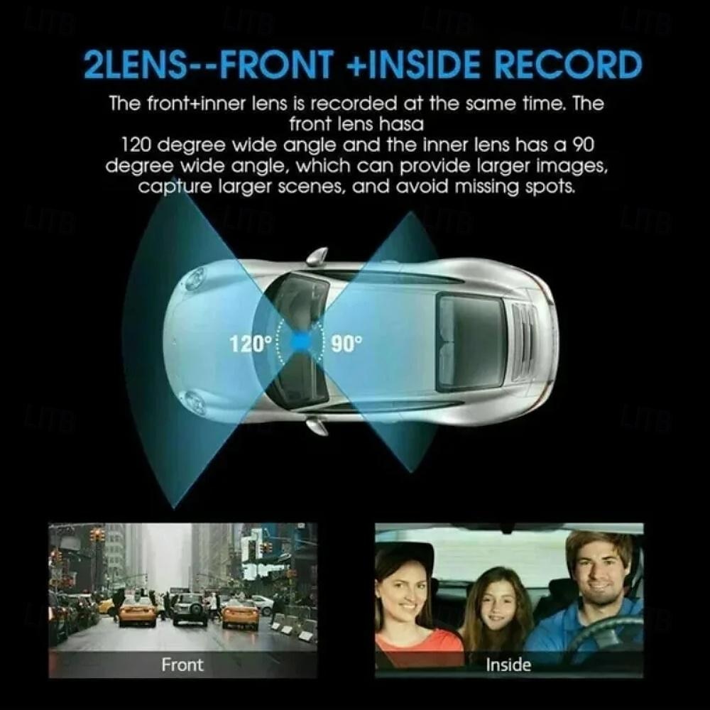 2025年 車用デュアルレンズダッシュカム ブラックボックス HD 1080p 車載ビデオレコーダー Wi-Fi ナイトビジョン Gセンサー ループ録画 DVR 車載カメラ コレクション – $47.99 –P7