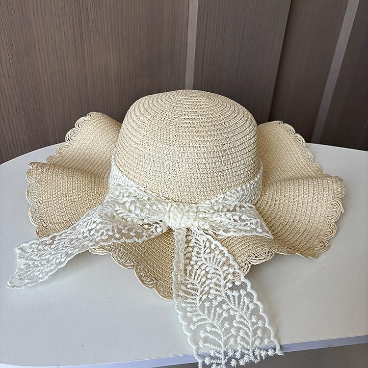 Sombreros Acrílico / Algodón Hebra Sombrero de copa Sombrero para el sol Casual Festivos Elegante Retro Con Cintas Color Puro Celada Sombreros 2025 - $18.99 –P6