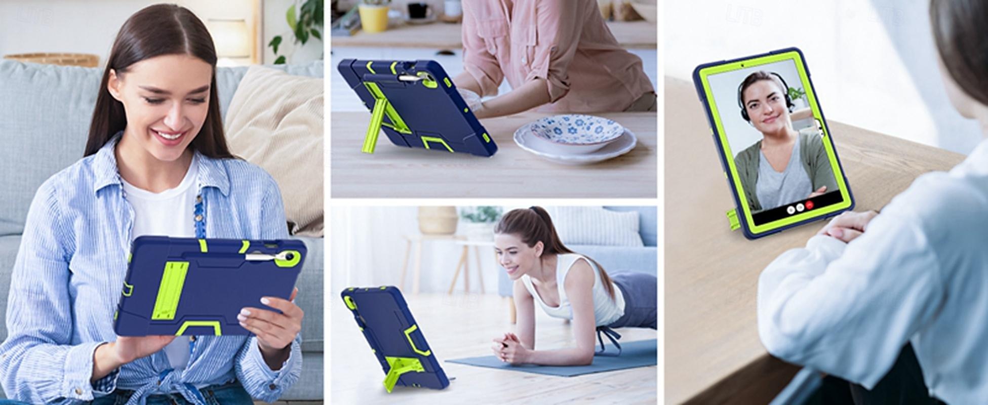 2025年 タブレット ケース カバー 用途 Samsung Galaxy Tab A9 8.7" S9 11 inch S9 Plus 12.4" A8 10.5'' A7 Lite 8.7'' A7 8.4" A 8.0" A9 Plus 11" ハンドル 調整可能なキックスタンド付き 耐衝撃 PC シリコーン  コレクション – $25.99 –P17